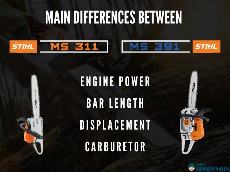 Differences Between MS 311 Vs MS 391