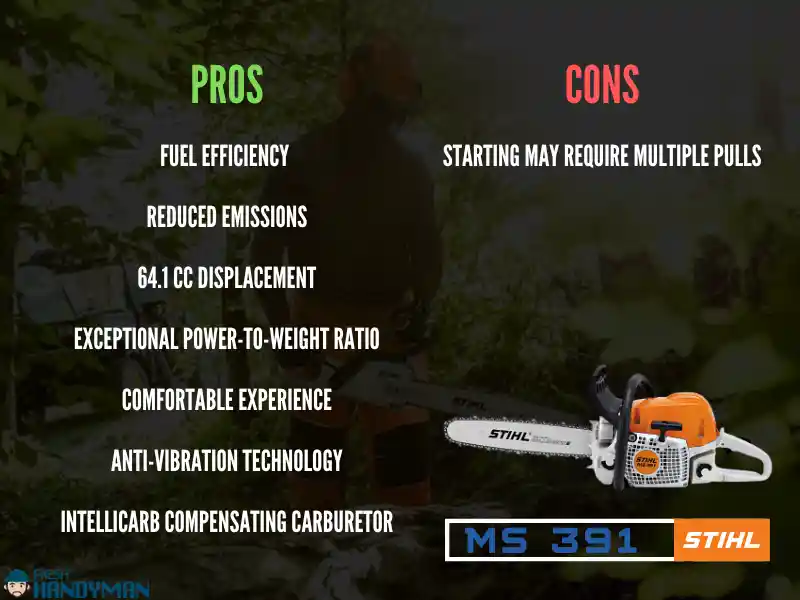 Pros and Cons of Stihl 391