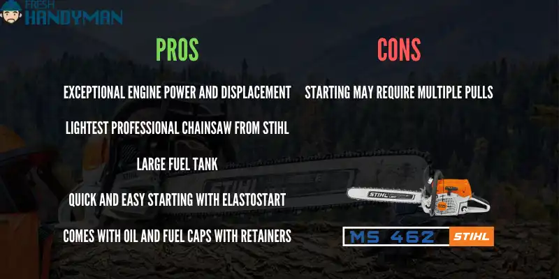 Pros and Cons of Stihl 462