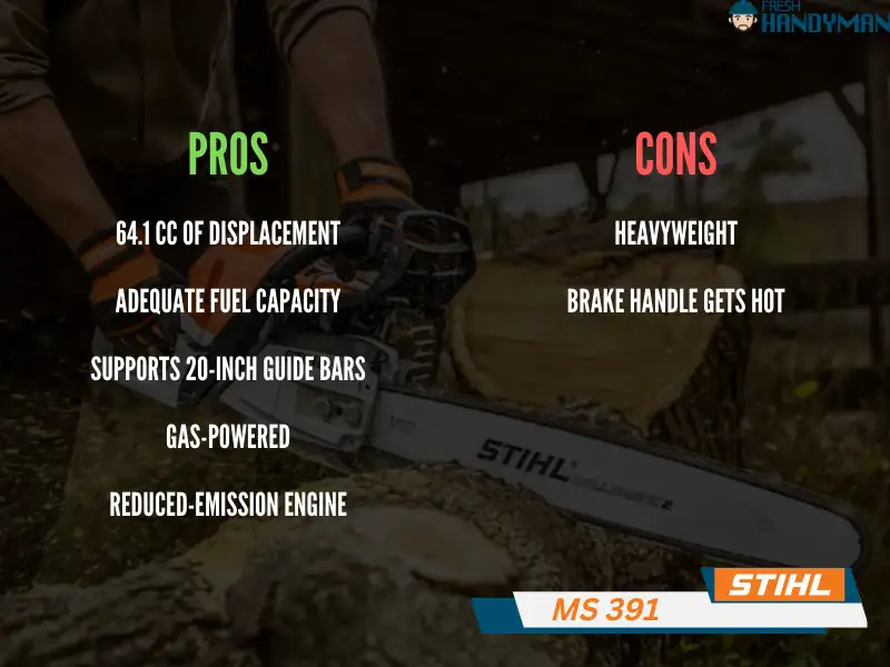 Pros and Cons of Stihl MS 391