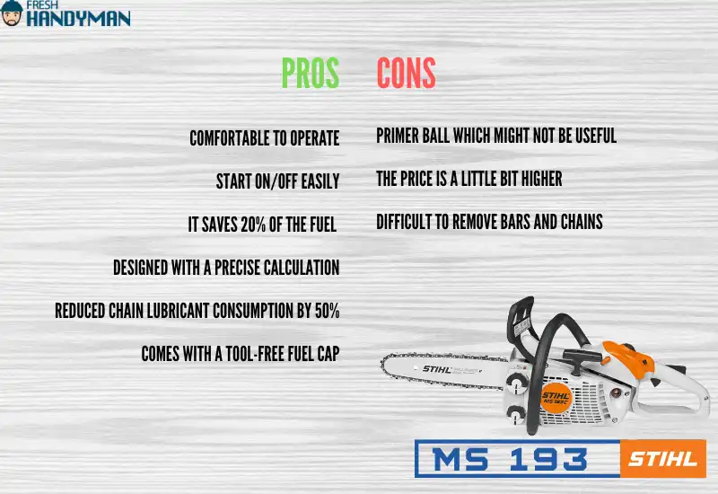 Pros & cons of Stihl ms 193