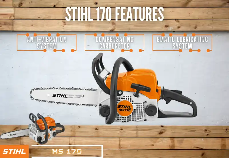 STIHL MS 170 FEATURES