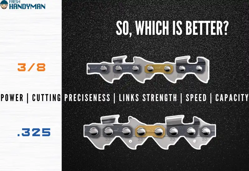 3 8 vs .325 chainsaw chain