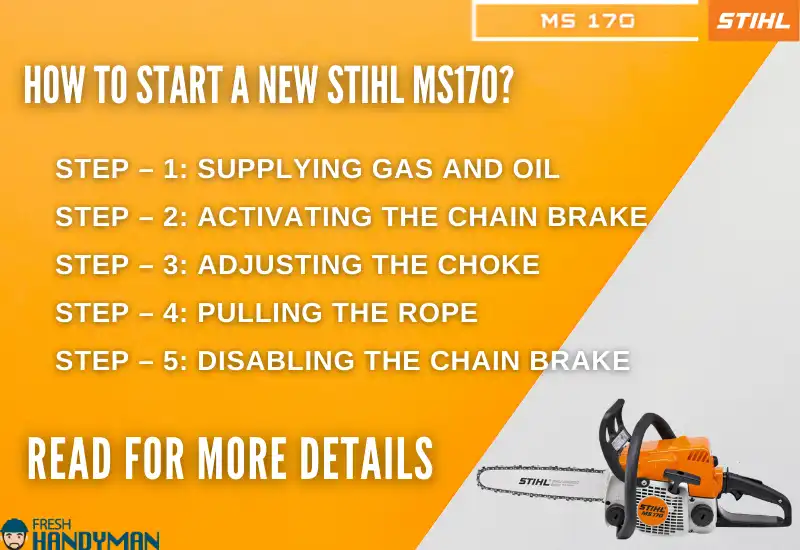 How to Start a New Stihl MS170