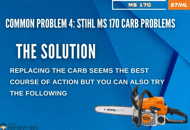Stihl MS 170 Carb Problems