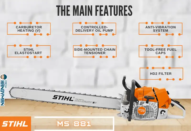 Features of Stihl MS881