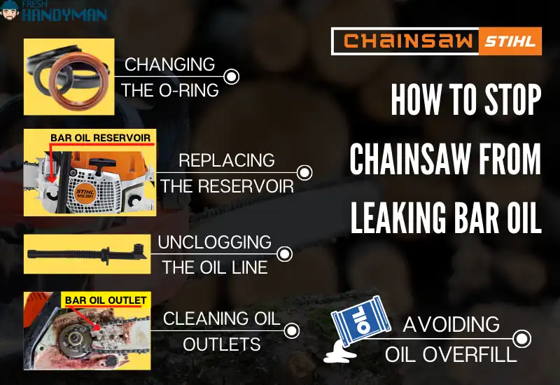 How To Stop Stihl Chainsaw From Leaking Bar Oil