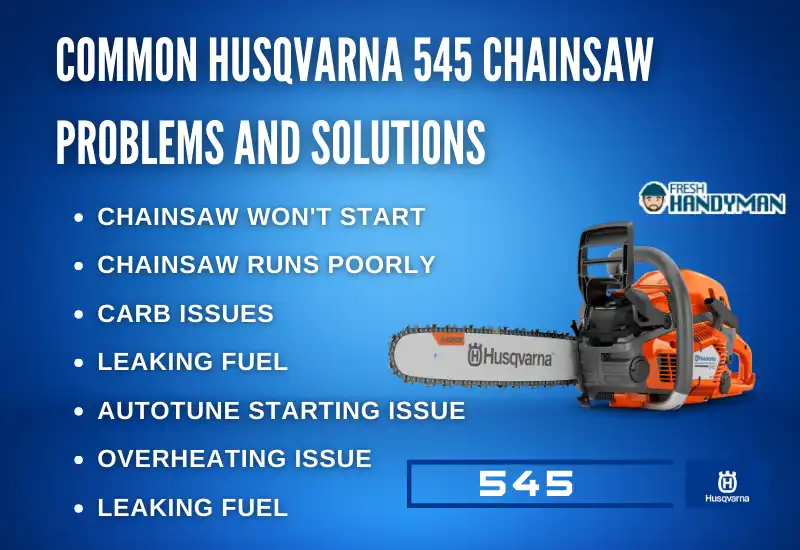 Common Husqvarna 445 Chainsaw Problems and Solutions