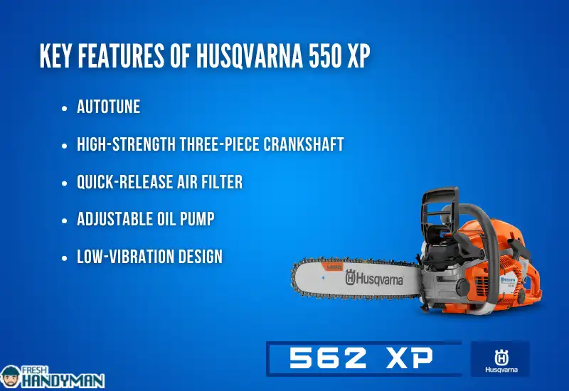 key features of husqvarna 550 xp