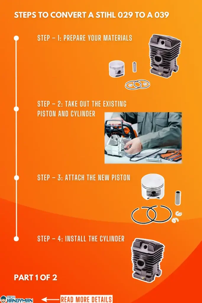 Steps to Convert a Stihl 029 to a 039 part 1