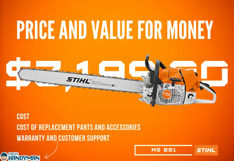 Stihl ms 881-Price and Value for Money