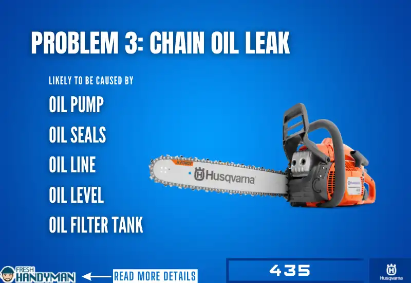chain oil leak