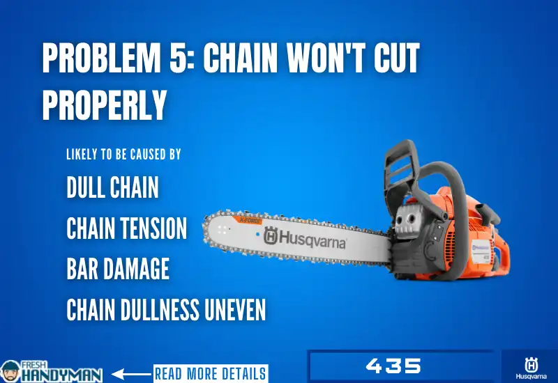 chain won't cut properly