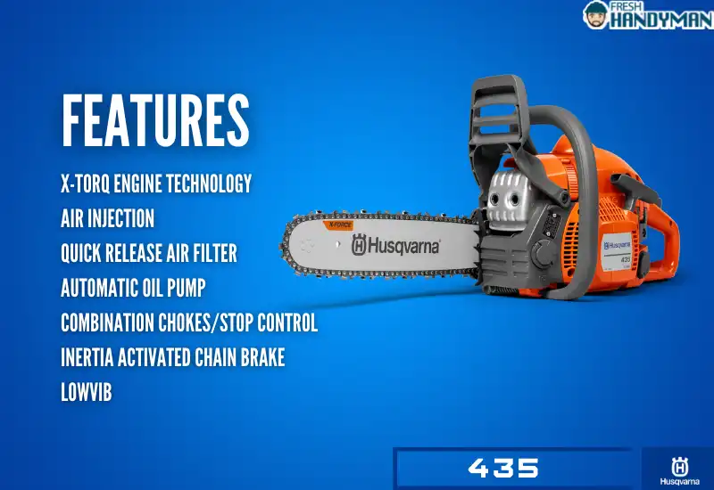 features of husqvarna 435