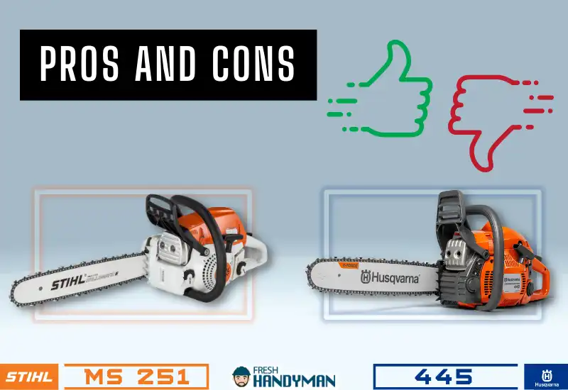 husqvarna 445 vs stihl ms 25_pros and cons