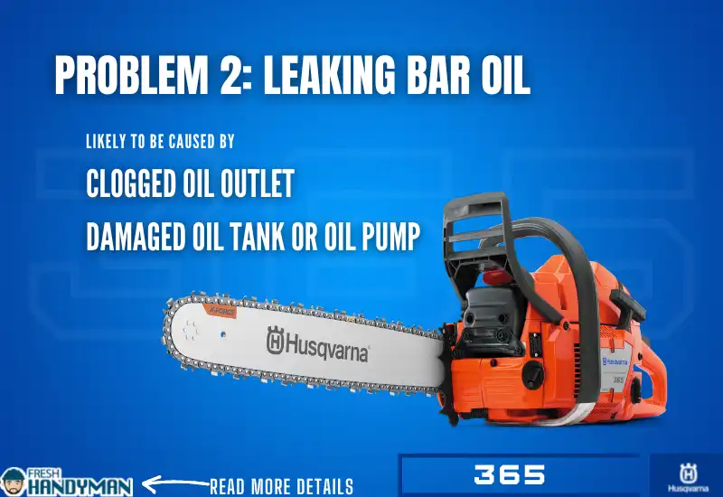 Bar Oil Leaking Problem