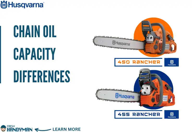 Chain Oil Capacity Differences Between Husqvarna 450 and 455 Rancher