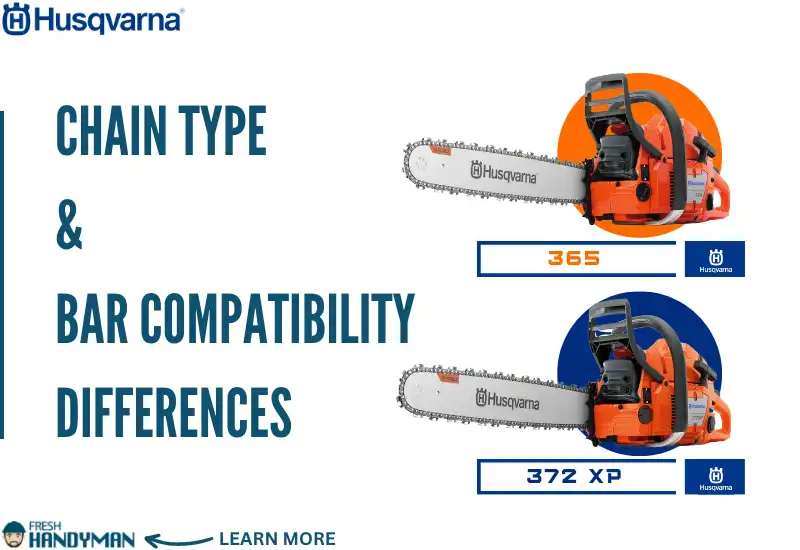 Chain Type and Bar Compatibility Differences Between Husqvarna 365 and 372 XP