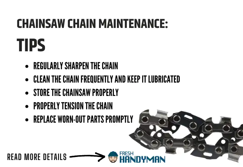 Chainsaw chain Maintenance_ tips