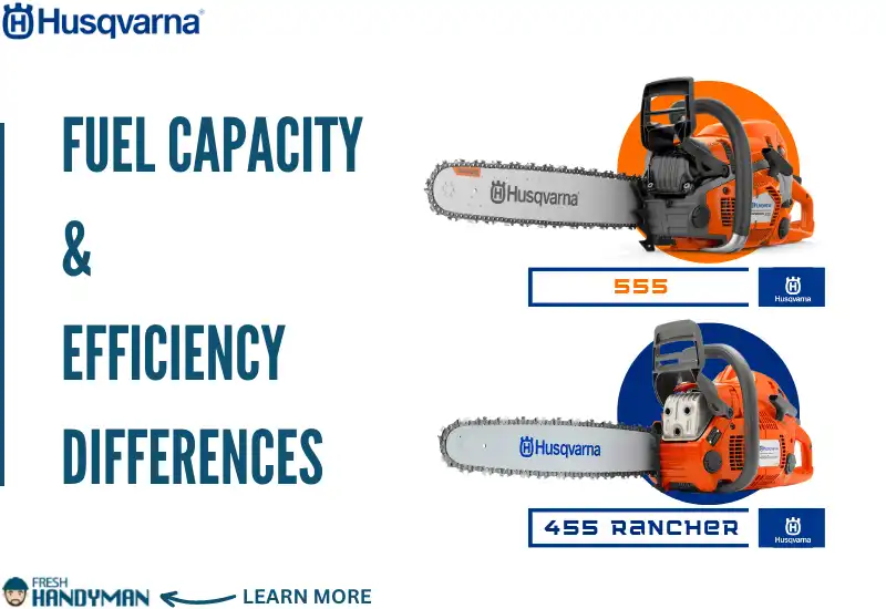 Fuel Capacity and Efficiency Differences Between the Husqvarna 555 and 460 Rancher