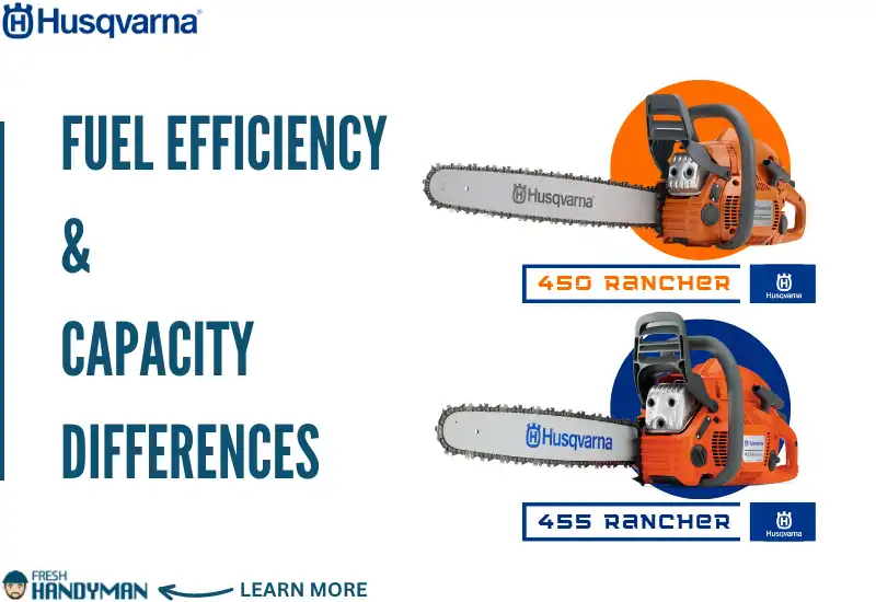 Fuel Efficiency and Capacity Differences Between Husqvarna 450 and 455 Rancher