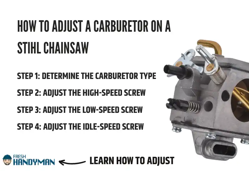 How to Adjust a Carburetor on a Stihl Chainsaw