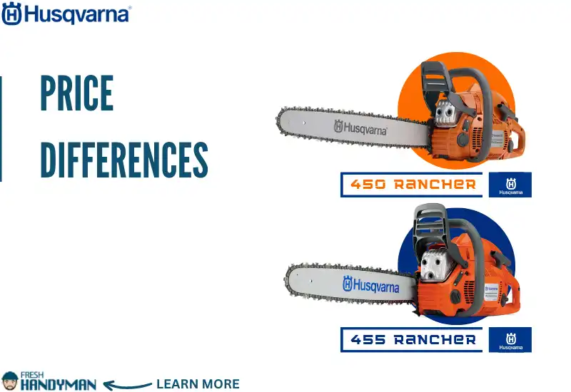 Price - Differences Between Husqvarna 450 and 455 Rancher