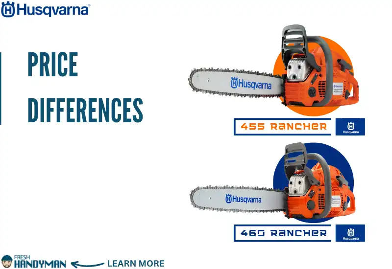 Price Differences Between the Husqvarna 455 and 460 Rancher