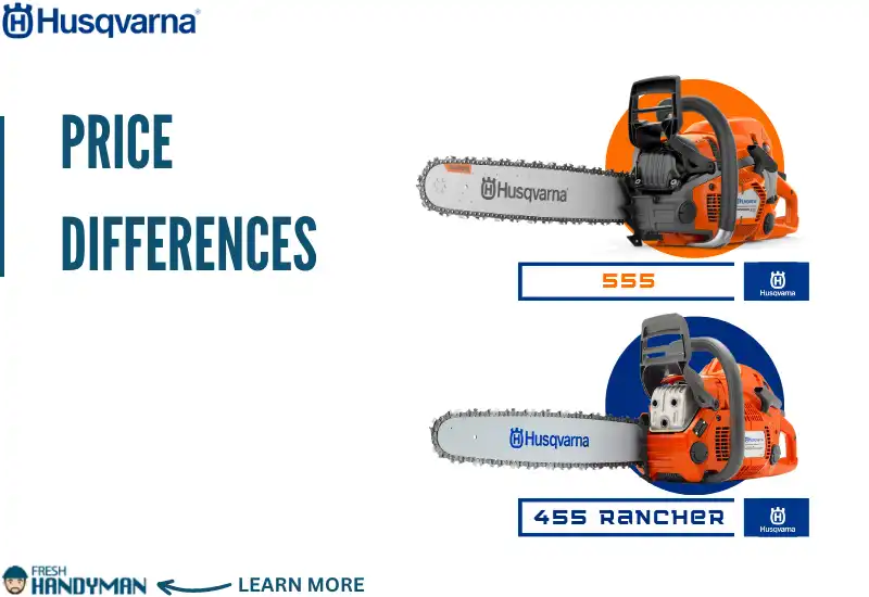 Price Differences Between the Husqvarna 555 and 460 Rancher