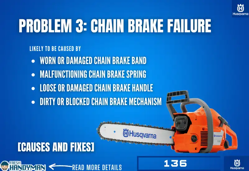chain brake failure and fixes