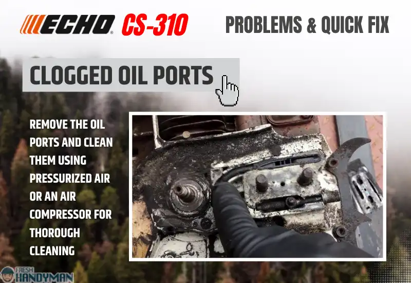 Clogged oil ports