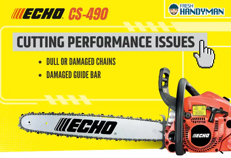 Cutting performance issues of ECHO CS-490