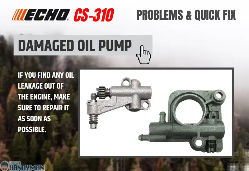 Damaged oil pump