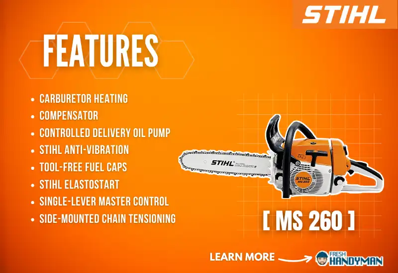 Features of the Stihl 260