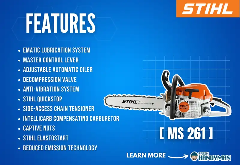 Features of the Stihl 261