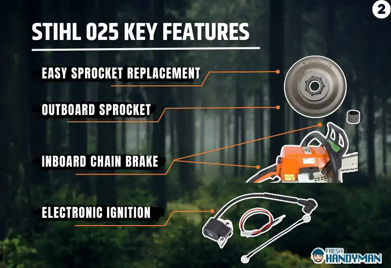 Stihl 025 Key Features 2