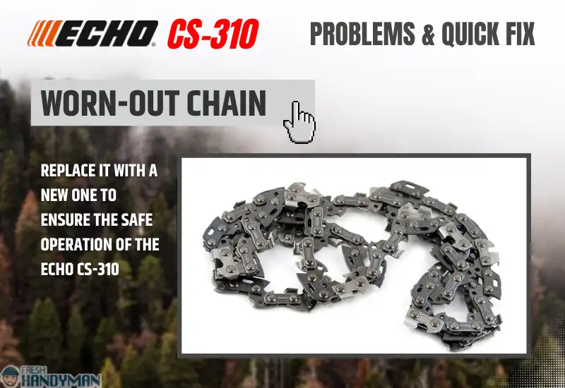 Worn-out chain