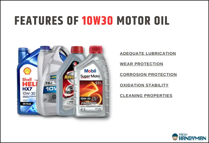 Features of 10w30 Motor Oil