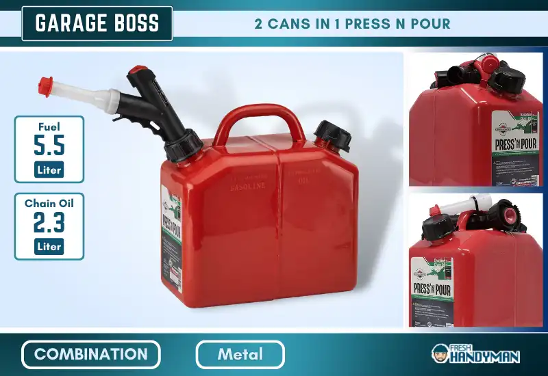garage boss chainsaw gas can