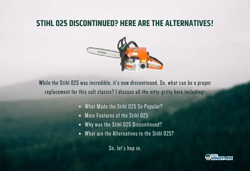 learn about stihl 025 discontinued