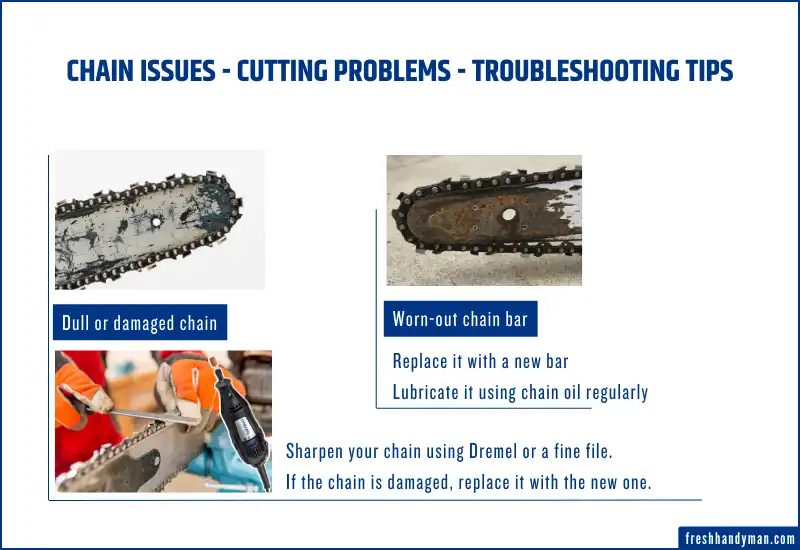 Chain issues - Cutting problems - Troubleshooting tips