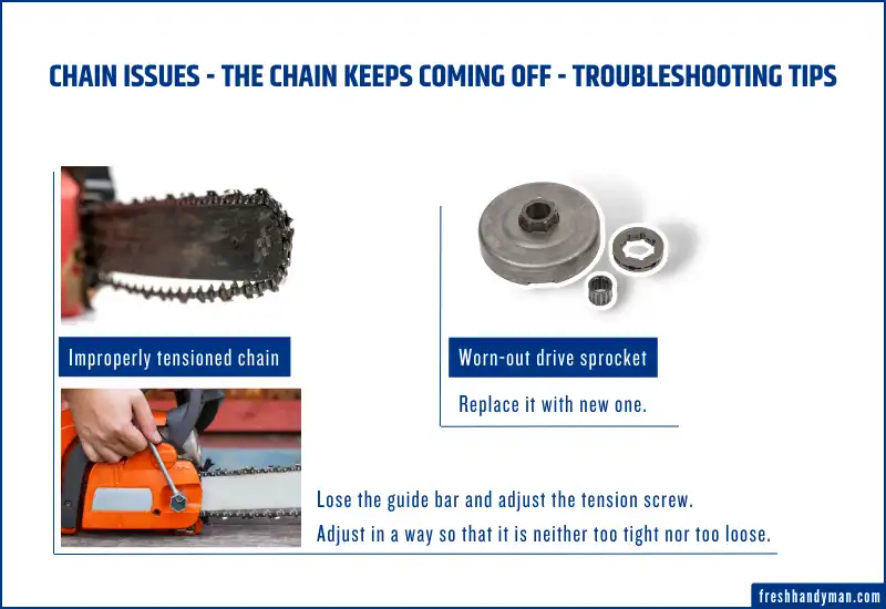 Chain issues - The chain keeps coming off - Troubleshooting tips