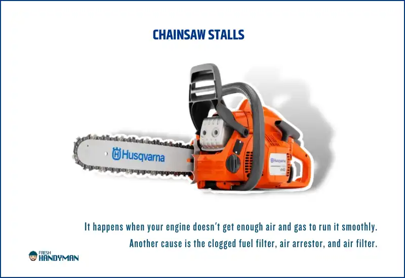 Chainsaw stalls