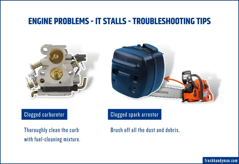 Engine problems - It stalls - Troubleshooting tips