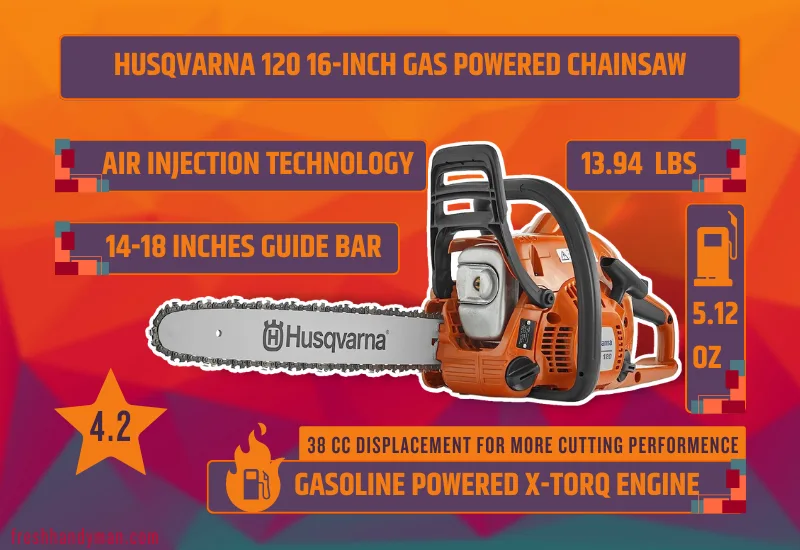 husqvarna 120 small gas chainsaw