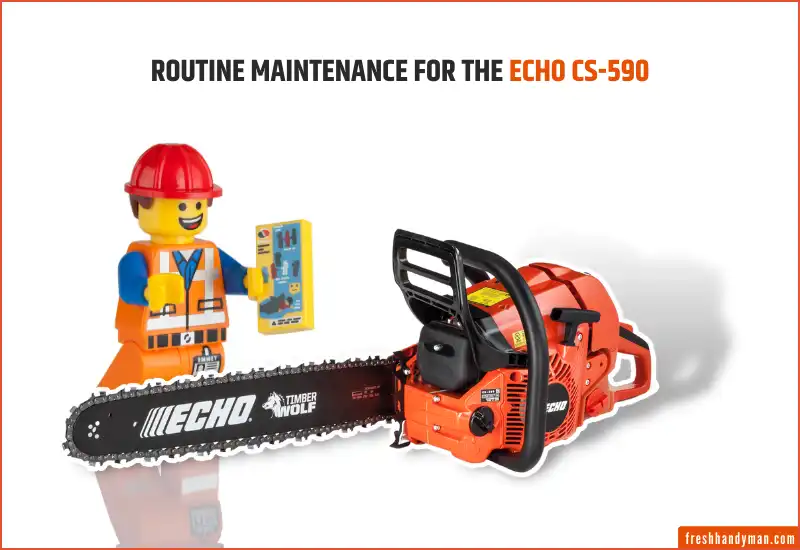 routine maintenance for the echo cs-590