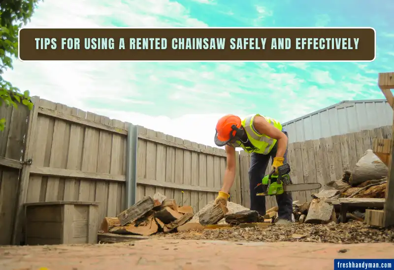 tips for using rented chainsaw safely and effectively