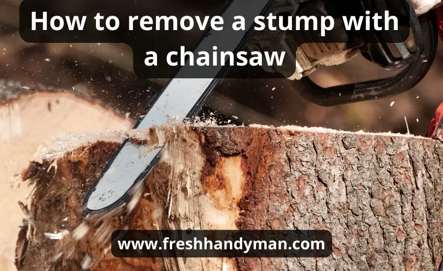 How to remove a stump with a chainsaw: a comprehensive guide