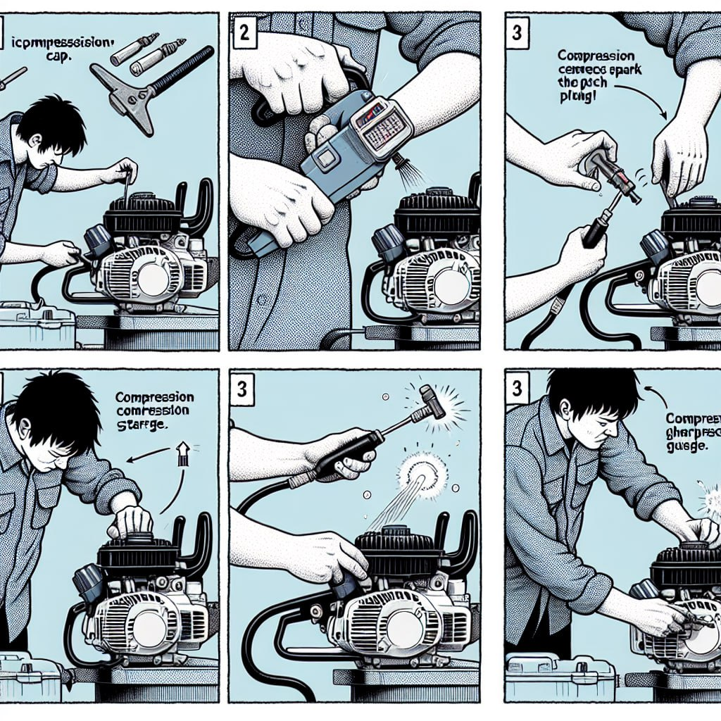 how much compression should a husqvarna chainsaw have