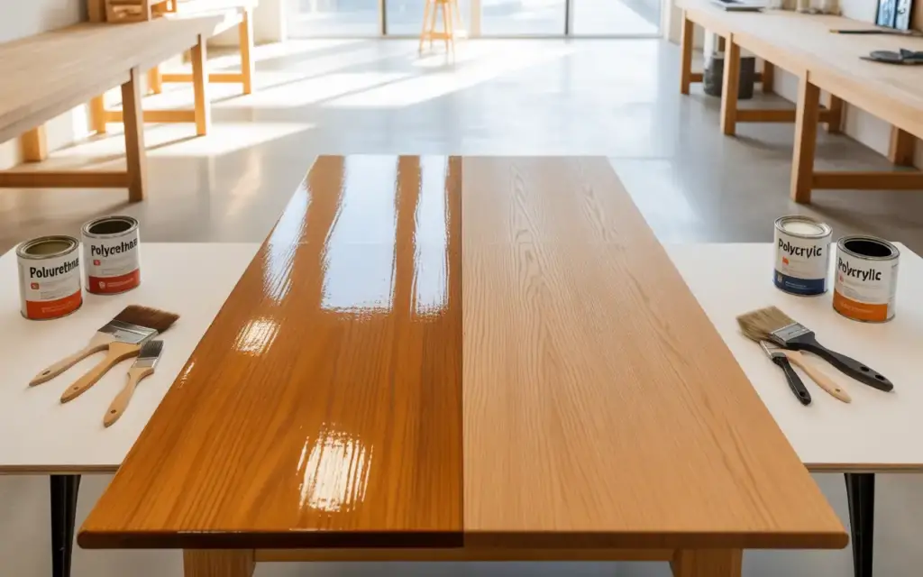 Can you put polyurethane over polycrylic?